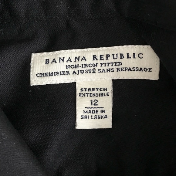 Banana Republic black button down shirt - Picture 2 of 2